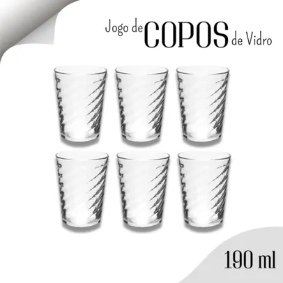 (70% moedas + frete grátis) Jogo De Copos De Vidro 190 Ml - Kit C/06 - Nybc - AliExpress 15