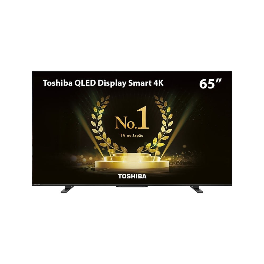 (AME R$2676) Smart TV Toshiba 65" QLED 4K, 3 HDMI 2 USB com Wifi e Espelhamento de Tela - TB015M