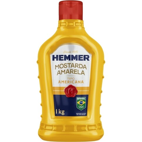 Hemmer Mostarda Amarela Americana Squeeze 1Kg