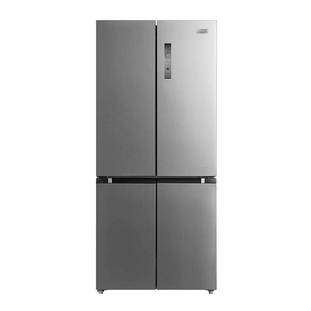 Refrigerador Midea French Door InverterQuattro com Tecnologia Dual Cooling System Inox Fumê 482L - MD-RF556FGA29