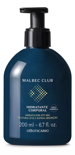Hidratante Corporal O Boticário Malbec Club 200ml