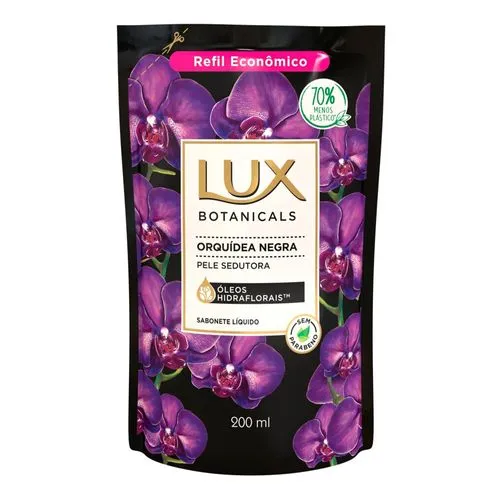 Leve 3 Pague 2 - Sabonete Líquido Lux Botanicals Orquídea Negra Refil 200ml