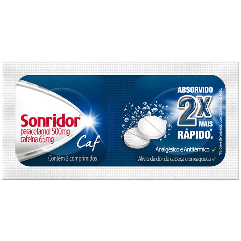Sonridor Caf 500mg + 65mg 2 Comprimidos Efervescentes