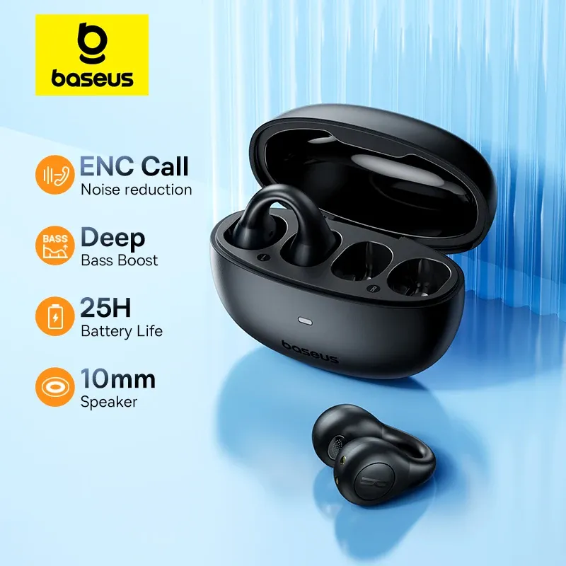 Baseus-AirGo AS01 fones de ouvido sem fio, fones de ouvido Bluetooth 5.3, 2 MP, ENC HD Call, redução de ruído - AliExpress 44