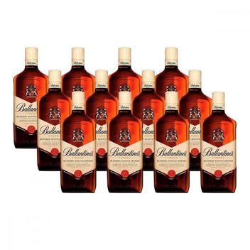 (R$47,61 cada) Whisky Escocês Ballantines Finest 750ml Caixa com 12 unidades