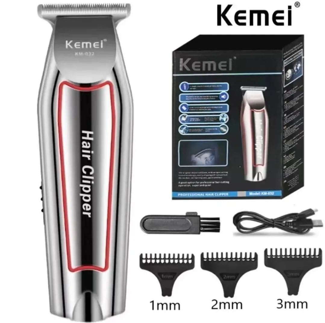 Kemei-Aparador De Barba Elétrica Para Homens, Cortador De Cabelo, Máquina De Cortador De Cabelo, Haircutting Grooming Kit