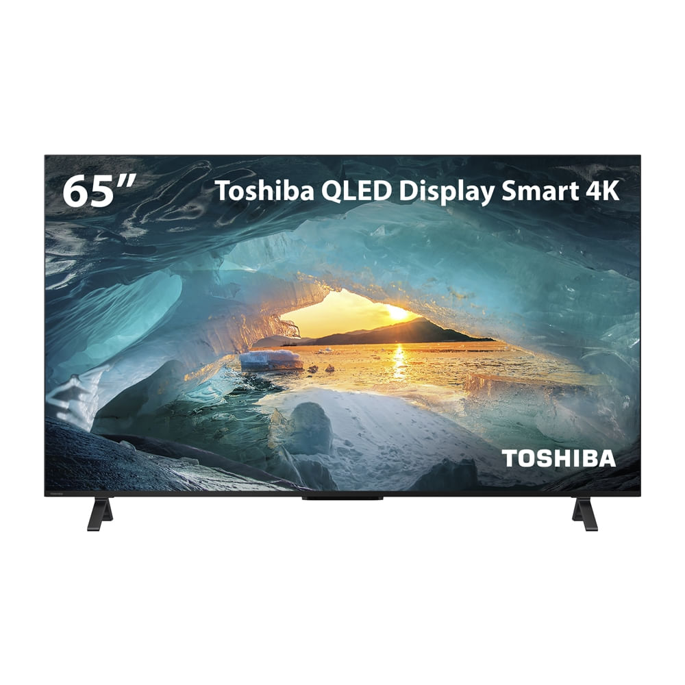 (AME R$2557) Smart TV 65" Toshiba QLED 4K Vidaa - TB027M