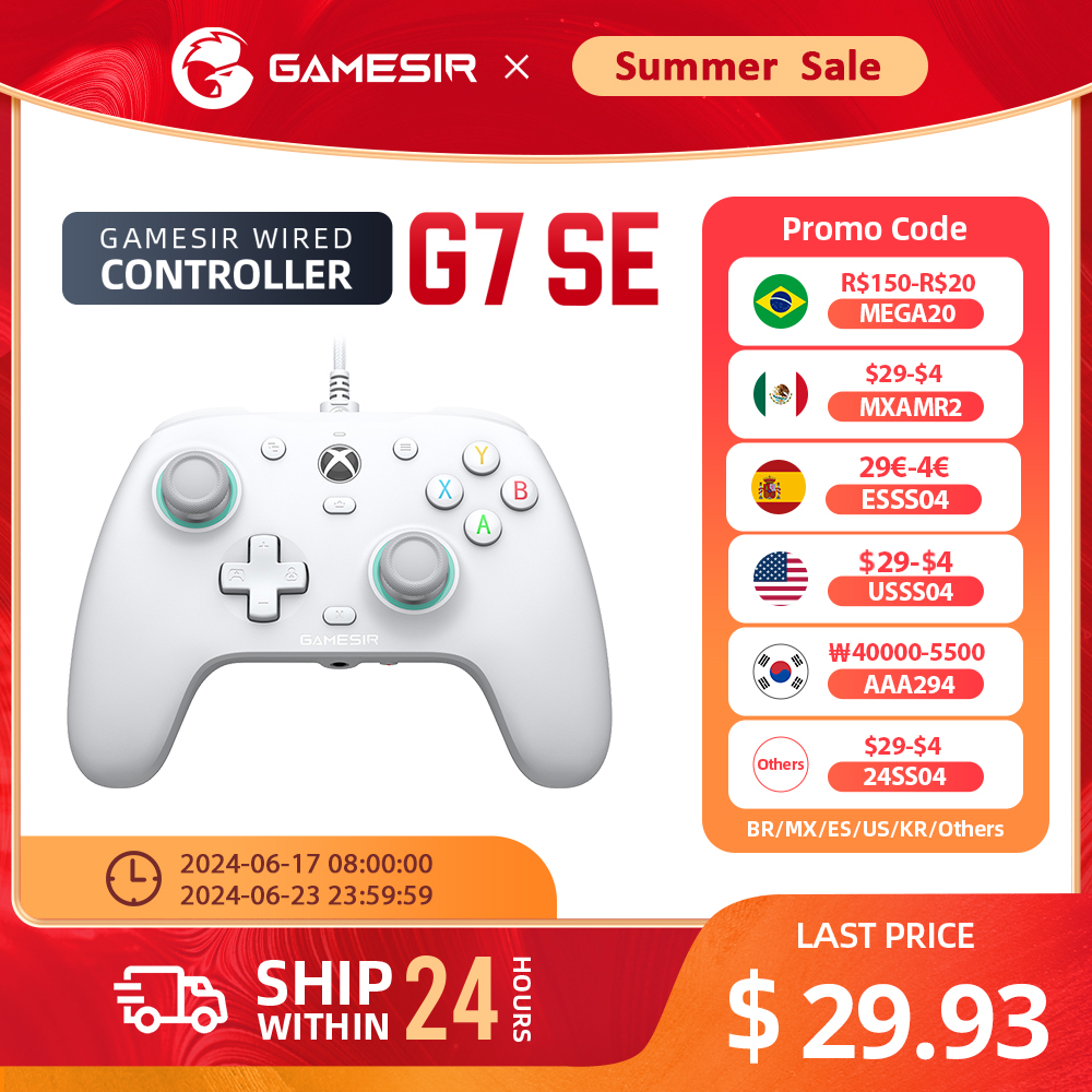 Controle com Fio GameSir G7 - Xbox One, Series X|S & PC