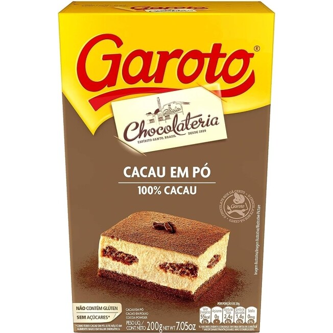 Garoto Cacau Em Pó 200g