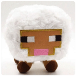 Pelucia Ovelha do Minecraft 16cm