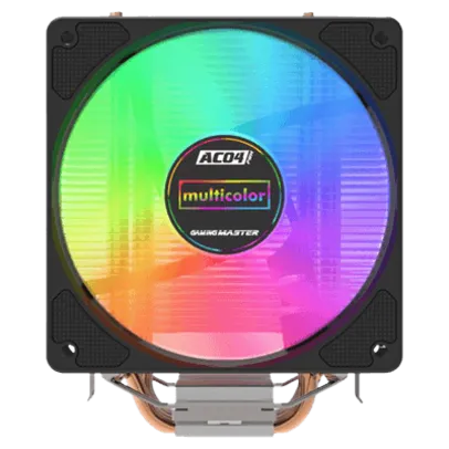 Cooler K-mex AC04 para Processador Intel e AMD, 120mm, LGA1700, AM5, Multicolor Rainbow, AC04004400TXB0X