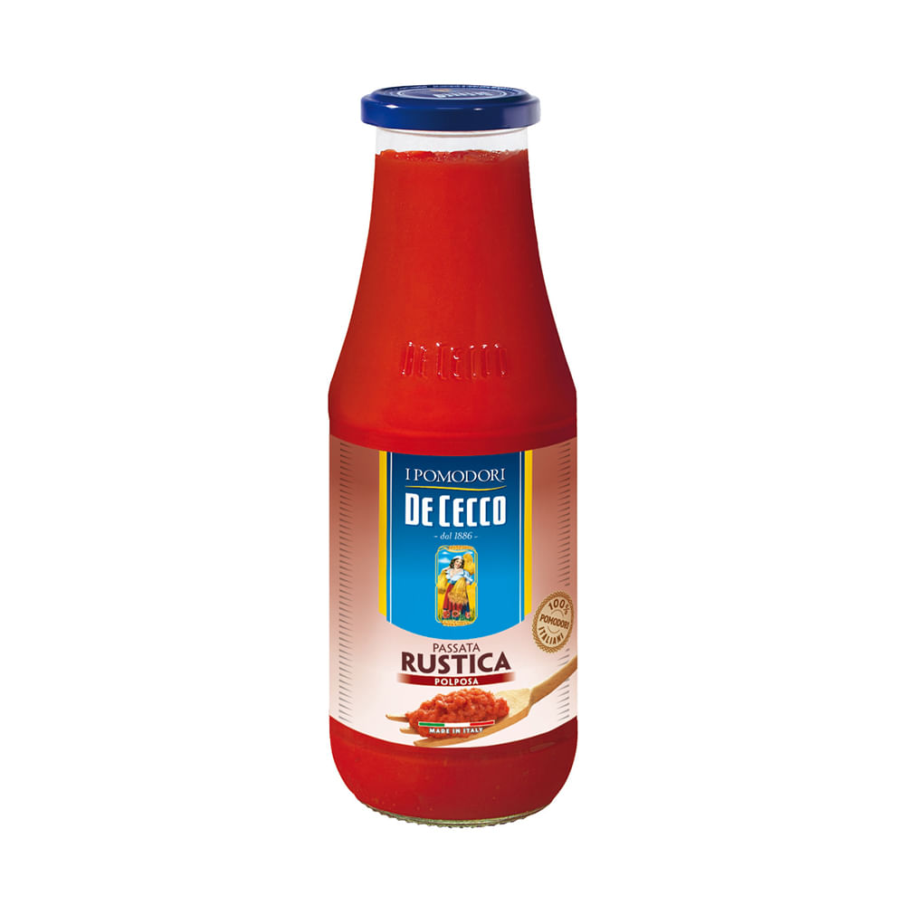 [ REGIONAL ] Passata De Tomate Italiano Rústica De Cecco 700 G