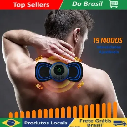 [BR | Moedas] Massageador EMS Estimulador Elétrico