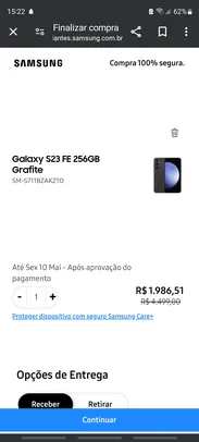 S23 FE 256 GB - ESTUDANTES