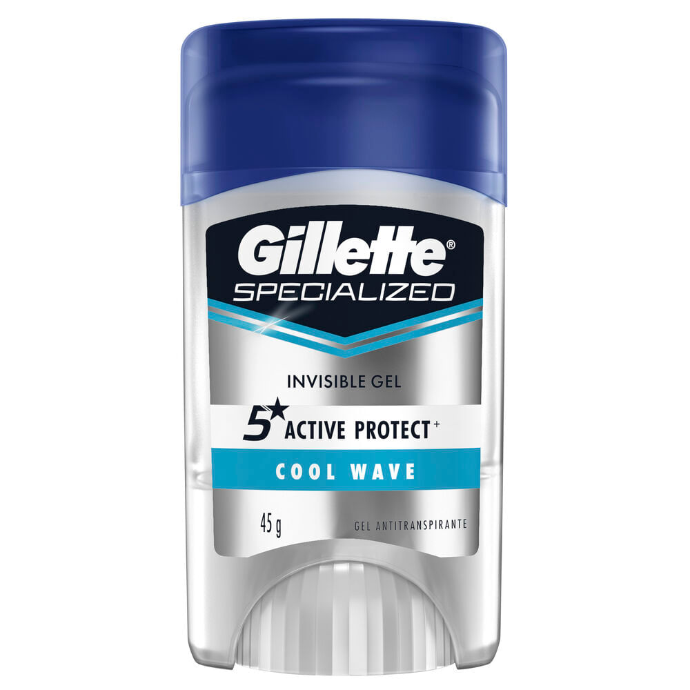 (30% off na 2°unid - R$31,10) Desodorante Gel Antitranspirante Gillette Cool Wave 45g
