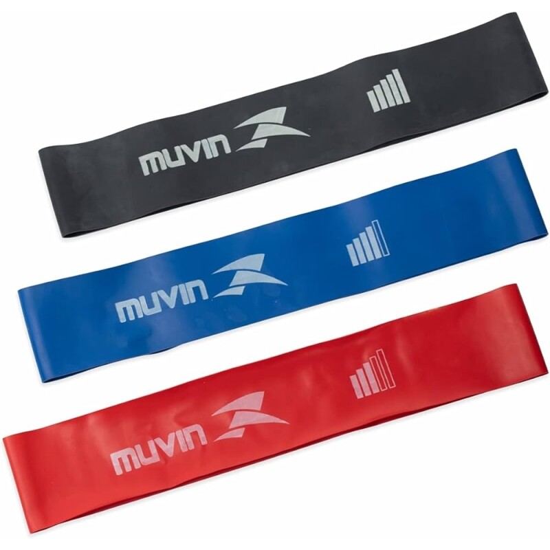 Kit Mini Band Muvin Diferentes Intensidades de Resistência