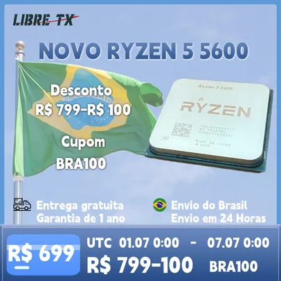 [BRASIL] Processador Ryzen 5 5600 CPU AMD para Jogos Soquete AM4