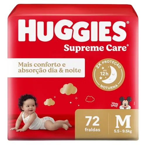 [ Rec ] [ R$50,97 un ] 3x Huggies Fralda Supreme Care M 72un