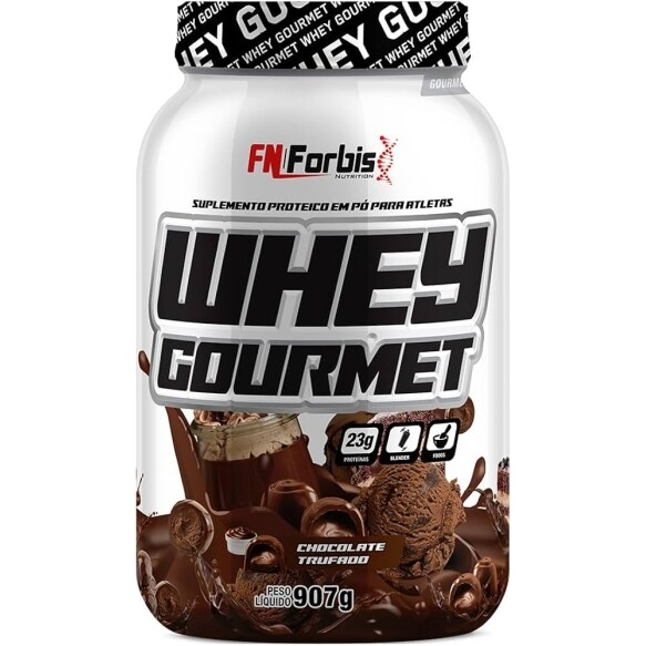 Whey Protein Gourmet 907g Pote - FN Forbis Nutrition (Chocolate Trufado)