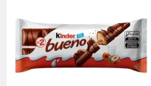 [APP/ Leve 3 R$ 4,33] Kinder Bueno Chocolate ao Leite 2 Unidades 43g