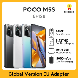 [Taxa Inclusa/Novo Usuario R$763] POCO M5s: Global Version Smartphone 8/256GB 64MP Quad Camera