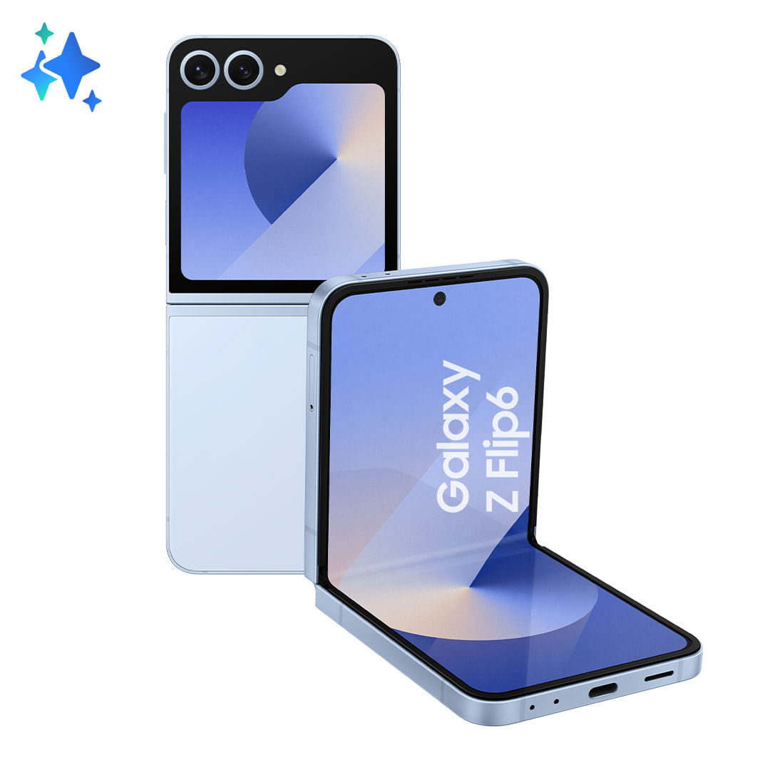[Smart Troca] Celular Samsung Galaxy Z Flip6 5G, 256GB, 12GB RAM, Tela 6.7", Câm. Dupla + Samsung Care +