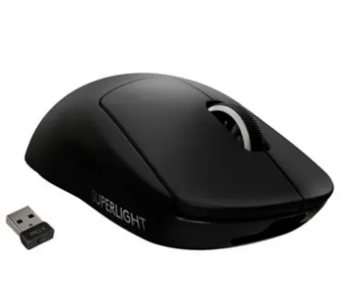 Mouse Sem Fio Gamer Logitech G PRO X Superlight, Lightspeed, 25000 DPI, 5 Botões, Preto - 910-005879