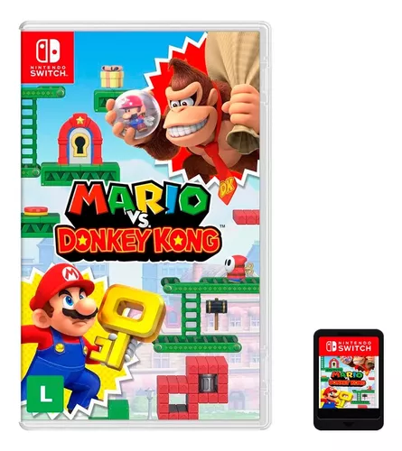 (Meli+)Jogo Mario Vs Donkey Kong Nintendo Switch Mídia Física