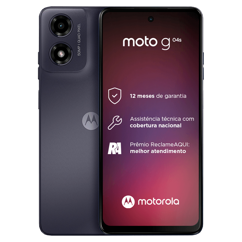 Smartphone Motorola Moto G04s 6.6" Octa Core 128Gb 4Gb - Grafite - Quadriband