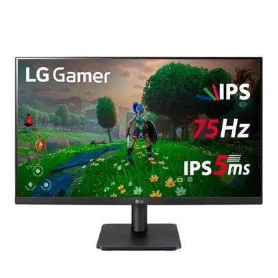 [ PRIME NINJA R$ 608 ] Monitor Gamer LG 27 Full HD, IPS, HDMI e VESA, FreeSync, Ajuste de Ângulo, Bordas Finas - 27MP400-B