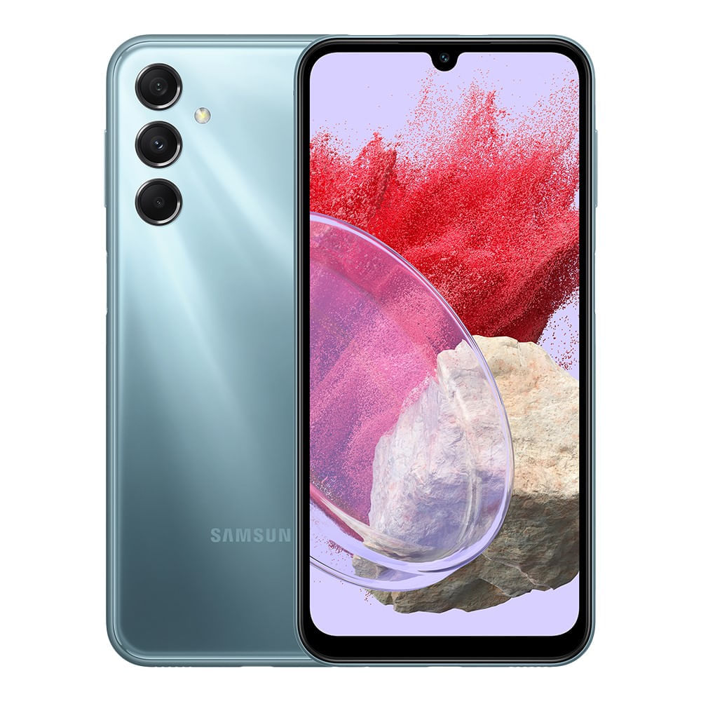 Samsung Galaxy M34 5g 128gb 6gb Ram Mega Bateria 6000mah Câmera Tripla 50mp+8+2 Octacore 6.5&amp;quot; 120hz Azul