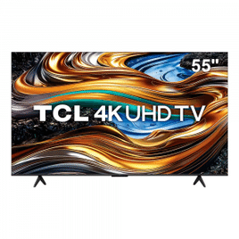 Smart TV 55” UHD 4K TCL P755 LED com Google TV Dolby Vision e Atmos HDR10+ Wi-Fi Bluetooth Google Assistente e Design sem Bordas