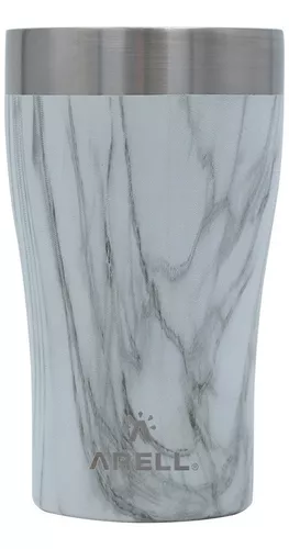 Copo térmico Arell Copo Térmico Sem Tampa cor carrara marble 500mL