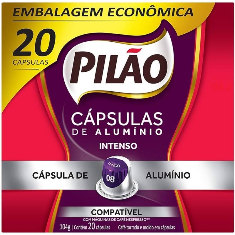 Café Pilão Cápsula Intenso - com 20 Cápsulas - 104g