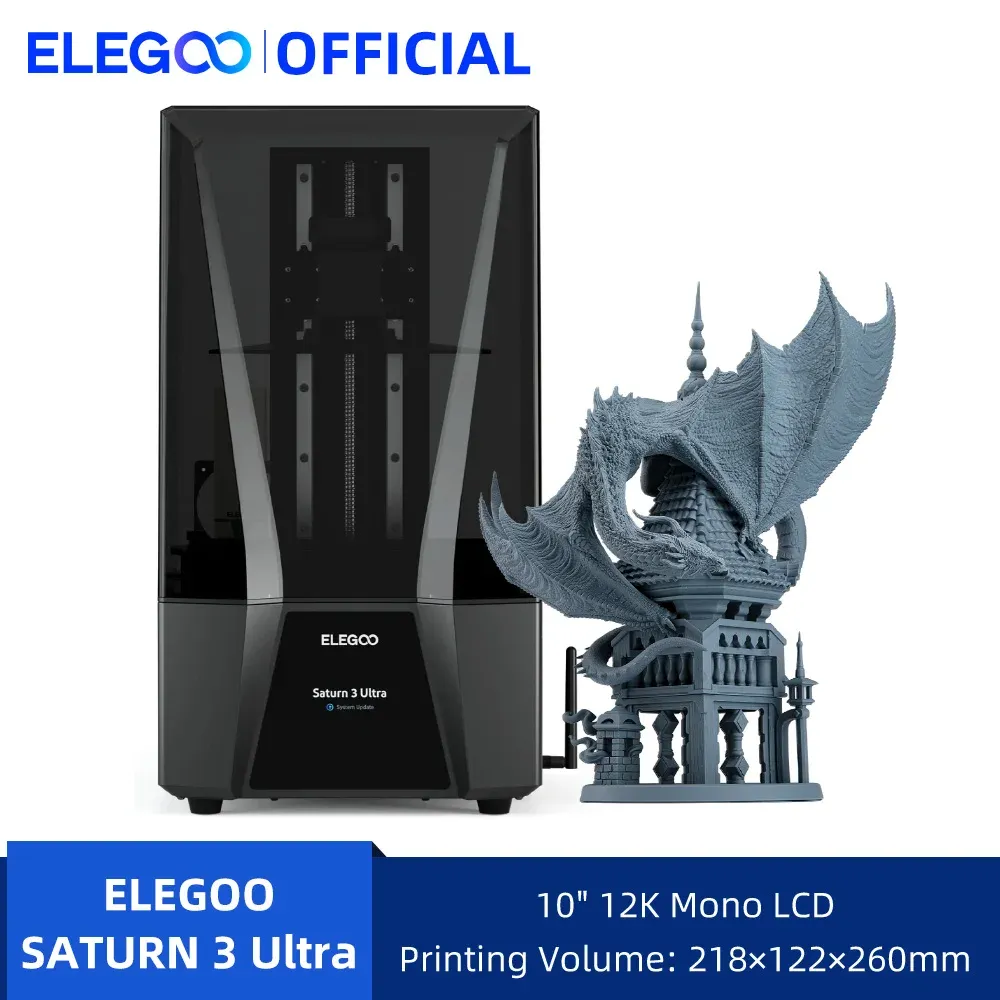 ELEGOO-SATURN 3 Ultra Mono MSLA Impressora 3D