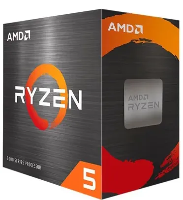 PROCESSADOR AMD RYZEN 5 5600, 6-CORE, 12-THREADS, 3.5GHZ (4.4GHZ TURBO), CACHE 35MB, AM4, 100-100000927BOX