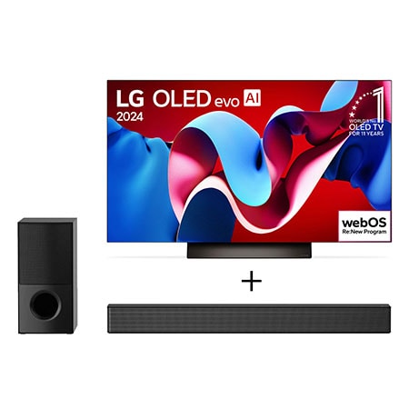 Combo Smart TV LG OLED evo 4K C4 55'' 2024 + Soundbar SNH5