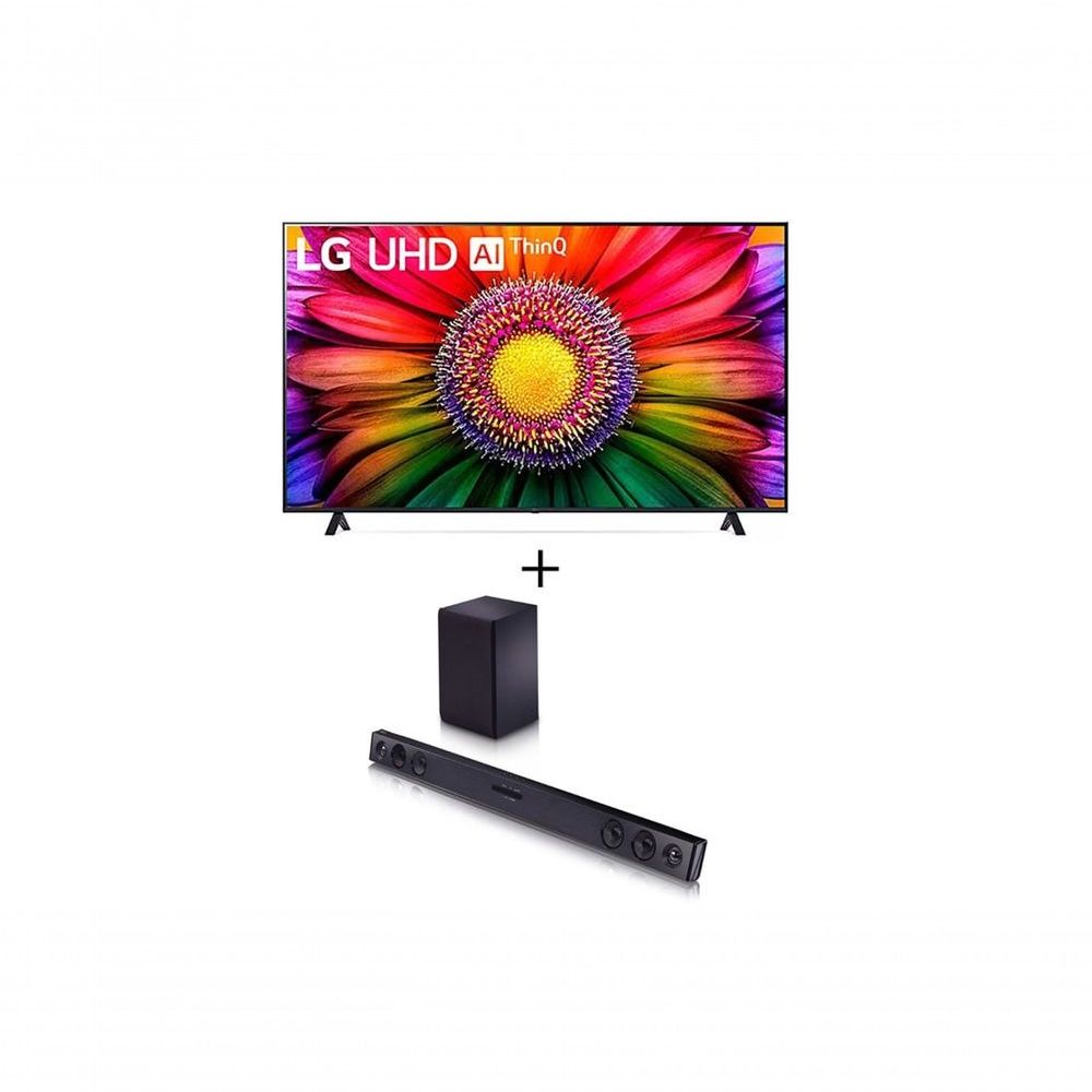 Combo Smart TV LG 75&apos;&apos; 4K UHD UR8750 - HDR WiFi Bluetooth Alexa + Sound Bar LG SQC2