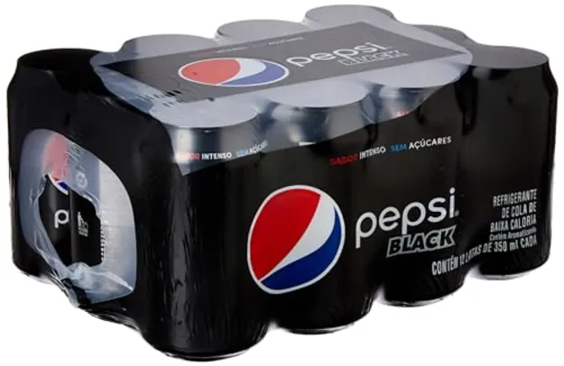 (R$2,42 cada) Refrigerante Pepsi Zero, Lata 350Ml Pack (12 Unidades)