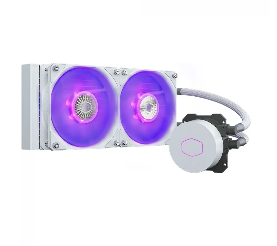 Water Cooler Cooler Master Masterliquid ML240L, RGB, White, 240mm, Intel-AMD, MLW-D24M-A18PC-RW