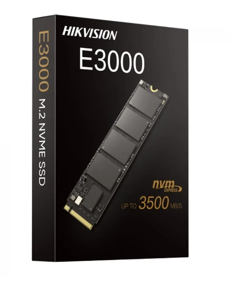 SSD Hikvision E3000, 512GB, M.2 2280, NVMe, Leitura 3476MB/s e Gravação 3137MB/s, HS-SSD-E3000/512G