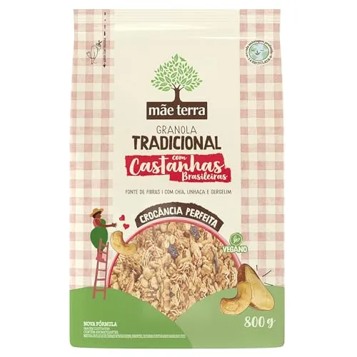 [REC] Mãe Terra Granola Tradicional Castanhas Brasileiras 800G