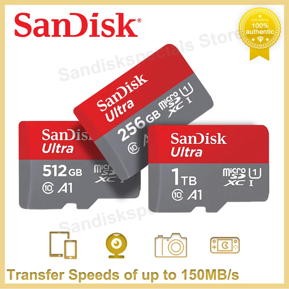 [IMPOSTO INCLUSO] Cartão Micro SD SanDisk Ultra MicroSDXC UHS-I C10 U1 Full HD A1 256GB