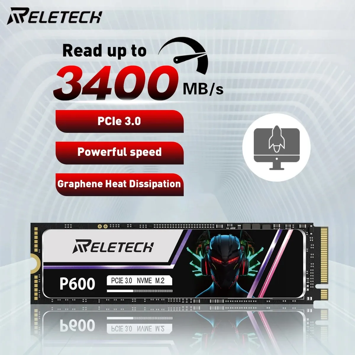 [Taxa Inclusa/Moedas R$283] SSD RELETECH P600 1TB PCIe Gen3.0