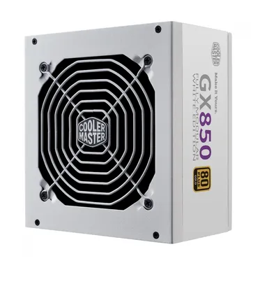 Fonte Cooler Master GX 850W, 80 Plus Gold, PFC Ativo, Full Modular, White, MPE-8501-AFAAG-GB1