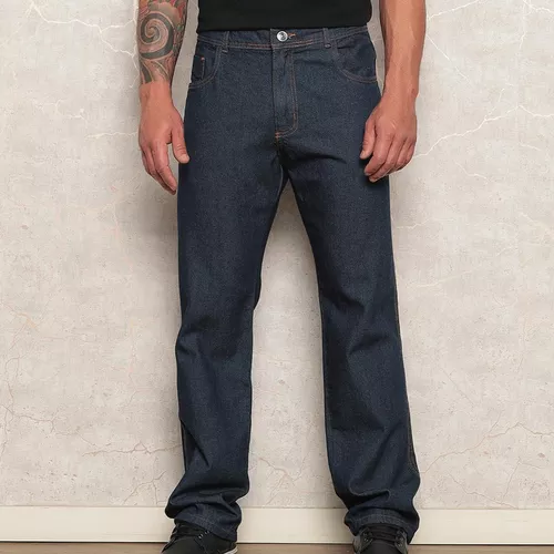 Calça Jeans Masculina Tradicional Jeans Reforçado 48 Ao 54