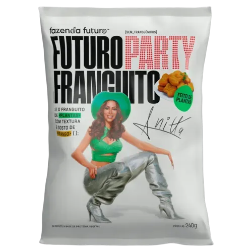 Frango Vegetal Anitta Fazenda Futuro Party Franguito Pacote 240g