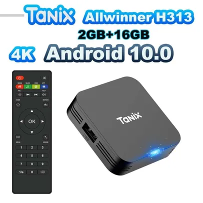 [Taxa Inclusa] Tanix-TX1 Android 10 TV Box, 2.4G, Wi-Fi, 4K HDR, 3D, 8GB