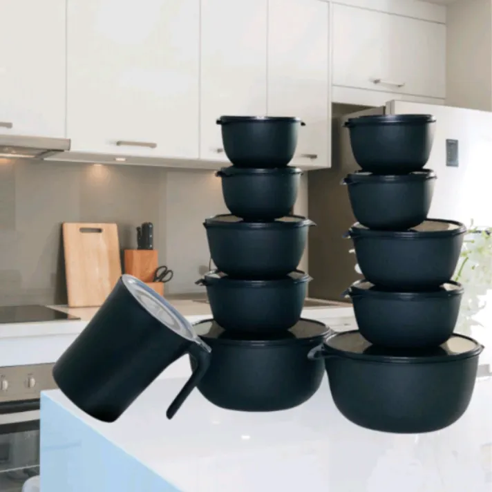 Kit Potes 10 Bowl + Jarra Cozinha Saladeira Pote Marmitas