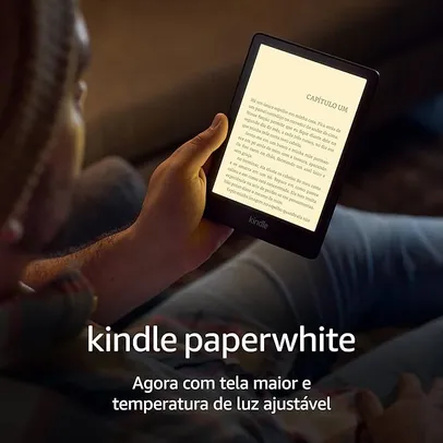 Kindle Paperwhite 16 GB: tela de 6,8”, temperatura de luz ajustável e bateria de longa duração